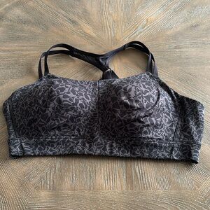 New! Under Armour High Impact Black & Gray Sports Bra Size Xl